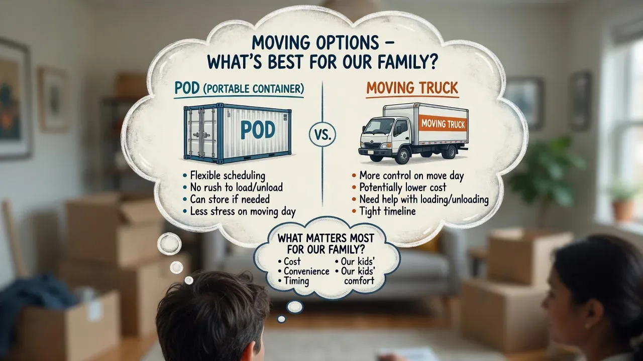Moving Truck or Hired Service